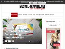 Tablet Screenshot of muskel-training.net